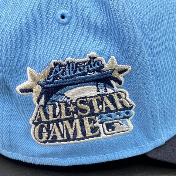 New Era Atlanta Braves Cap Hat Men's OSFM w/ Adjustable Strap Blue - Picture 6 of 15